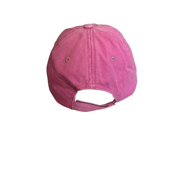 NWT Panama City Beach FL Pink Embroidered Baseball Cap Cotton Adjustable Strap - Picture 3 of 5